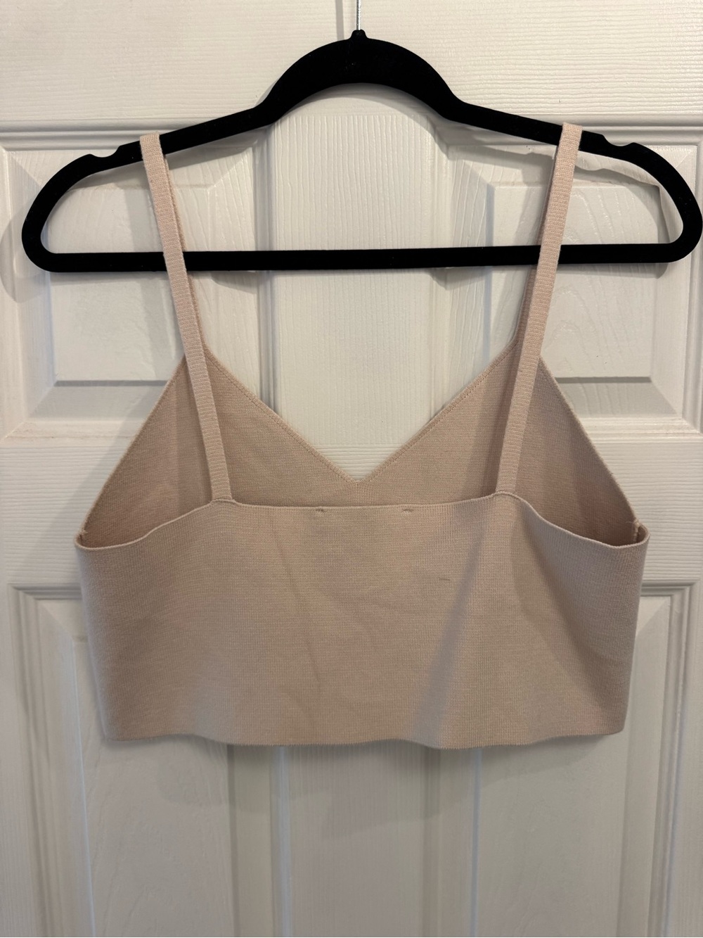 Zara Beige V-Neck Cropped Camisole - Picture 2 of 2